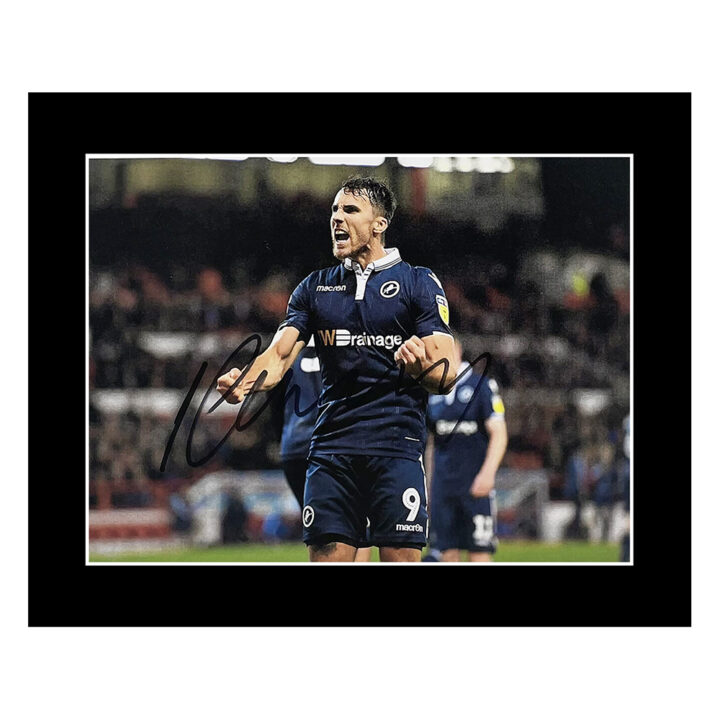 Signed Lee Gregory Photo Display - 10x8 Millwall Icon