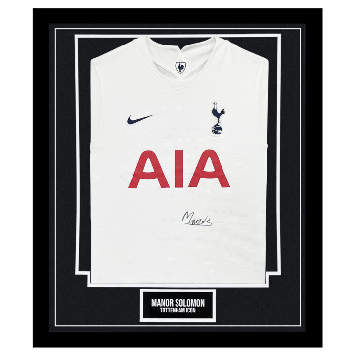 Signed Manor Solomon Framed Shirt - Tottenham Hotspur Icon