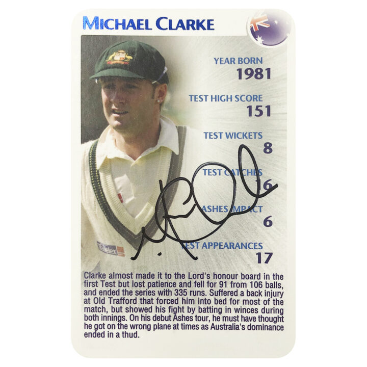 Signed Michael Clarke Trade Card - Australia Cricket Icon