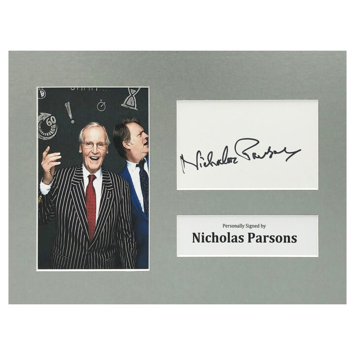 Signed Nicholas Parsons Photo Display - 12x8 Film Icon