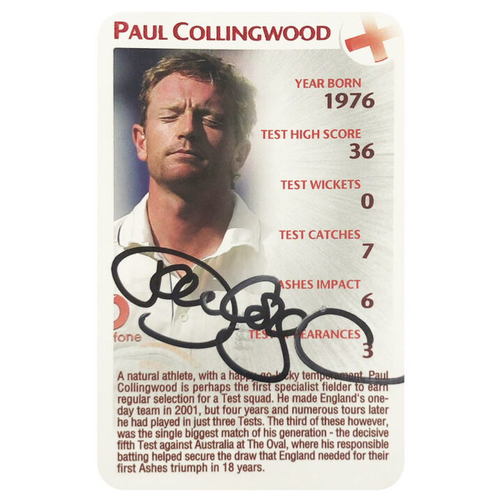 Signed Paul Collingwood Trade Card - England Cricket Icon