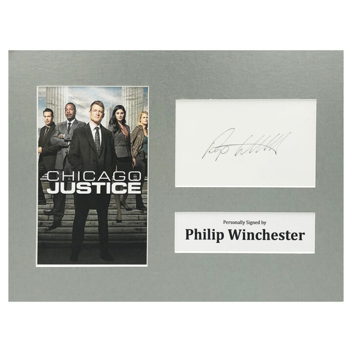 Signed Philip Winchester Photo Display - 12x8 TV Icon