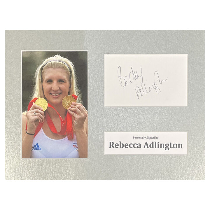 Signed Rebecca Adlington Photo Display - 12x8 Olympic Champion 2008