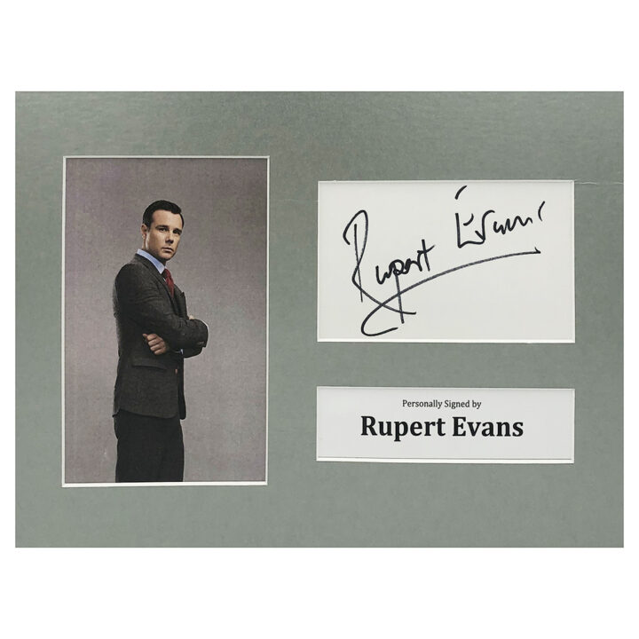 Signed Rupert Evans Photo Display - 12x8 Film Icon