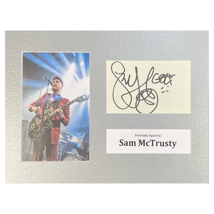 Signed Sam McTrusty Photo Display - 12x8 Music Icon