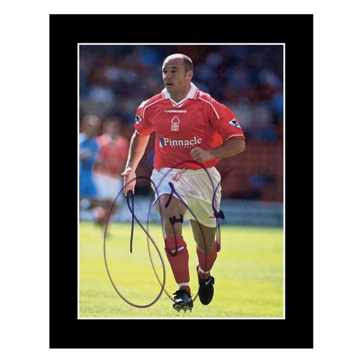Signed Steve Stone Photo Display - 10x8 Nottingham Forest Autograph