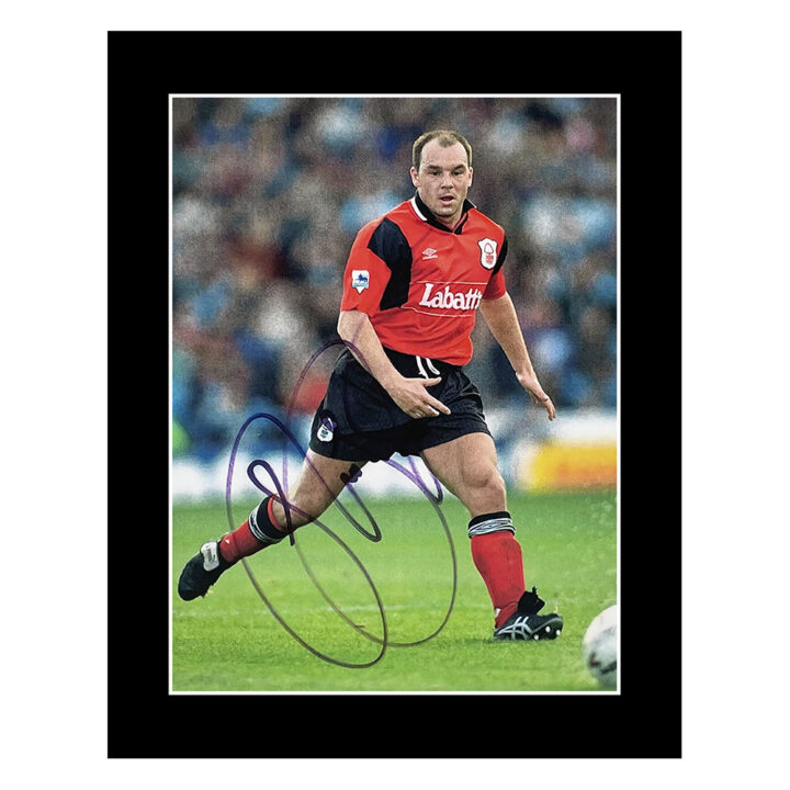 Signed Steve Stone Photo Display - 10x8 Nottingham Forest Icon Autograph