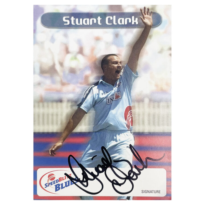 Signed Stuart Clark Collector Card - Australia Cricket Icon