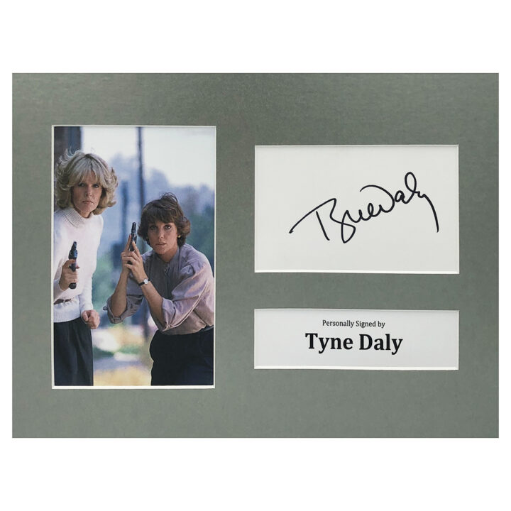 Signed Tyne Daly Photo Display - 12x8 Film Icon