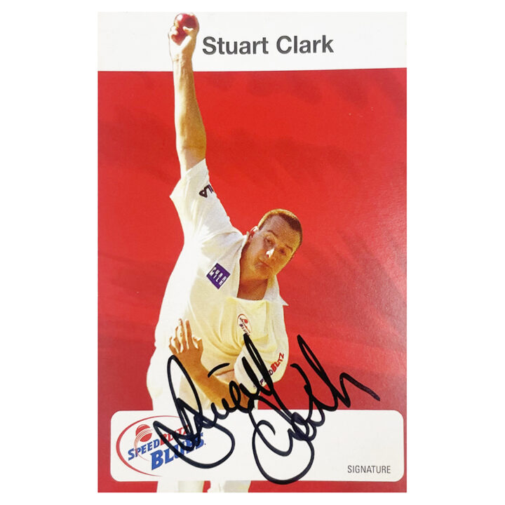 Stuart Clark Signed Collector Card - Australia Cricket Icon