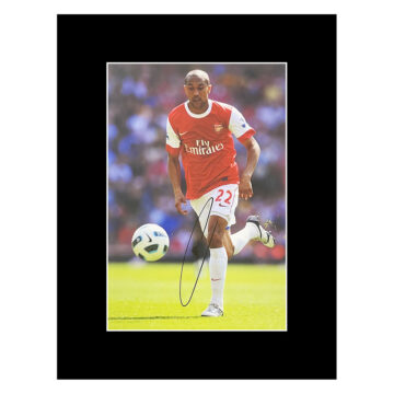 Autograph Gael Clichy Photo Display 16x12 - Arsenal Icon