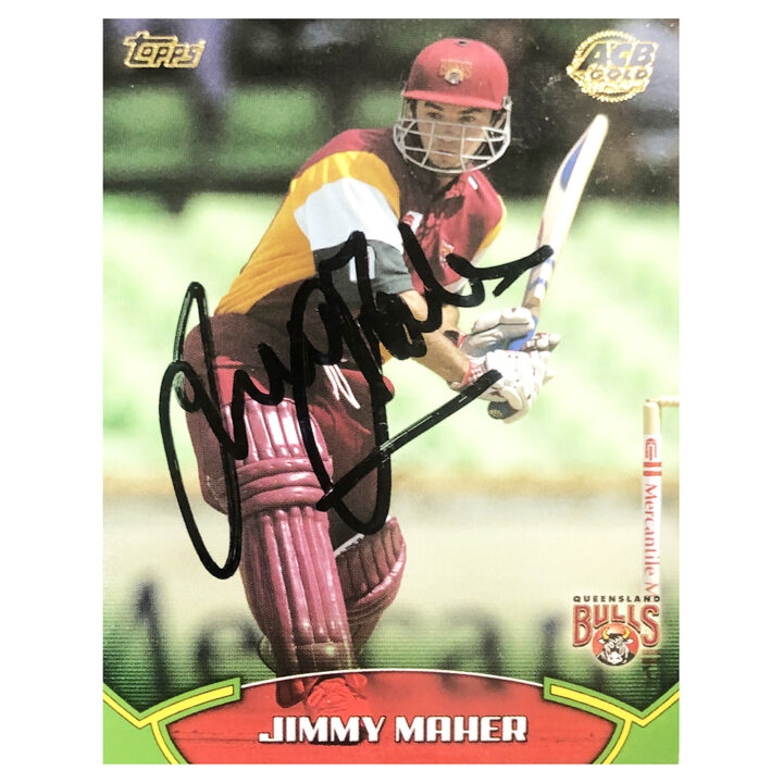 Jimmy Maher Signed Trading Card - Queensland Bulls Topps