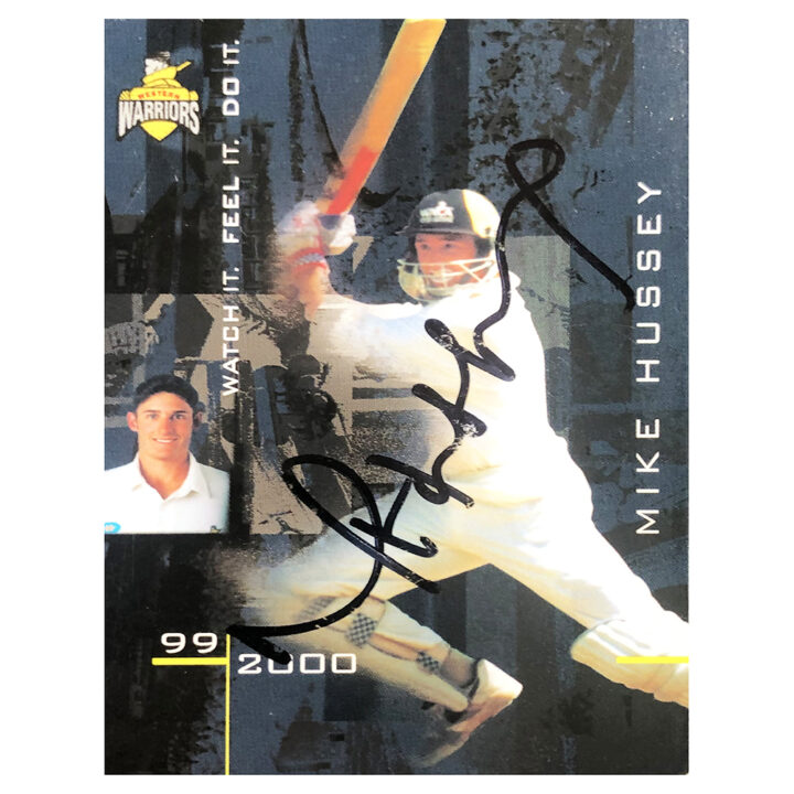 Mike Hussey Signed Trading Card - Western Warriors Autograph