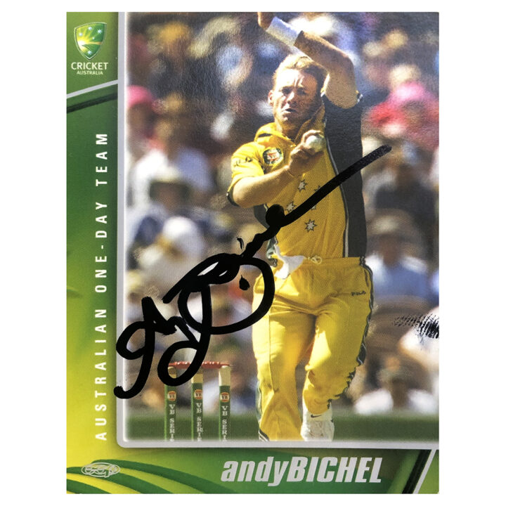 Signed Andy Bichel Trade Card - Australia One Day Team Autograph