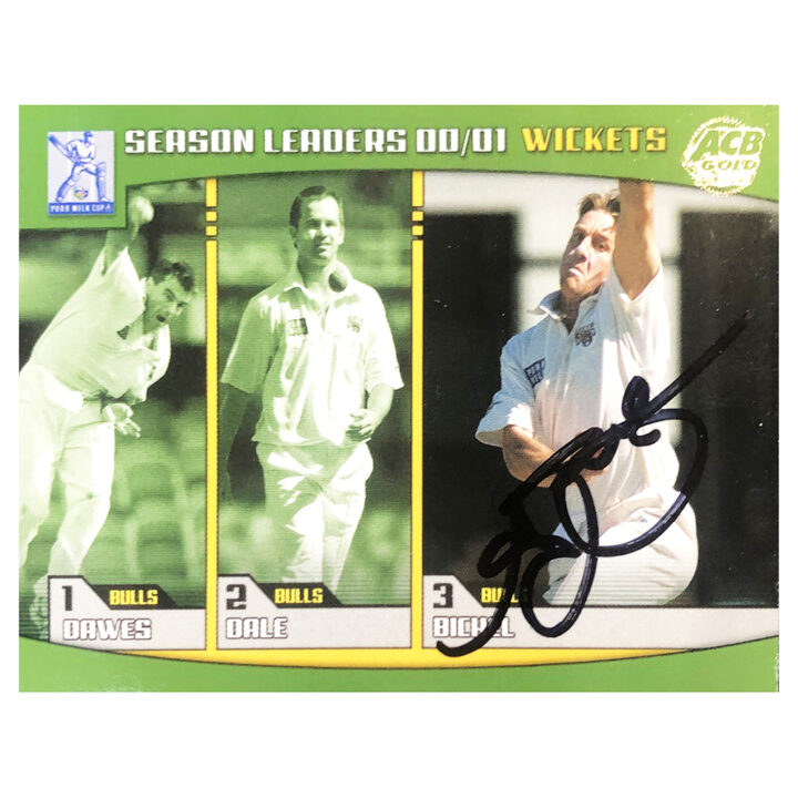 Signed Andy Bichel Trading Card - Season Leaders Topps