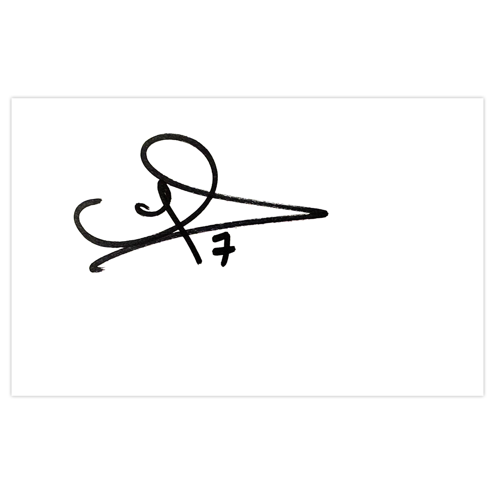 Signed Chris McCann White Card - Burnley Autograph