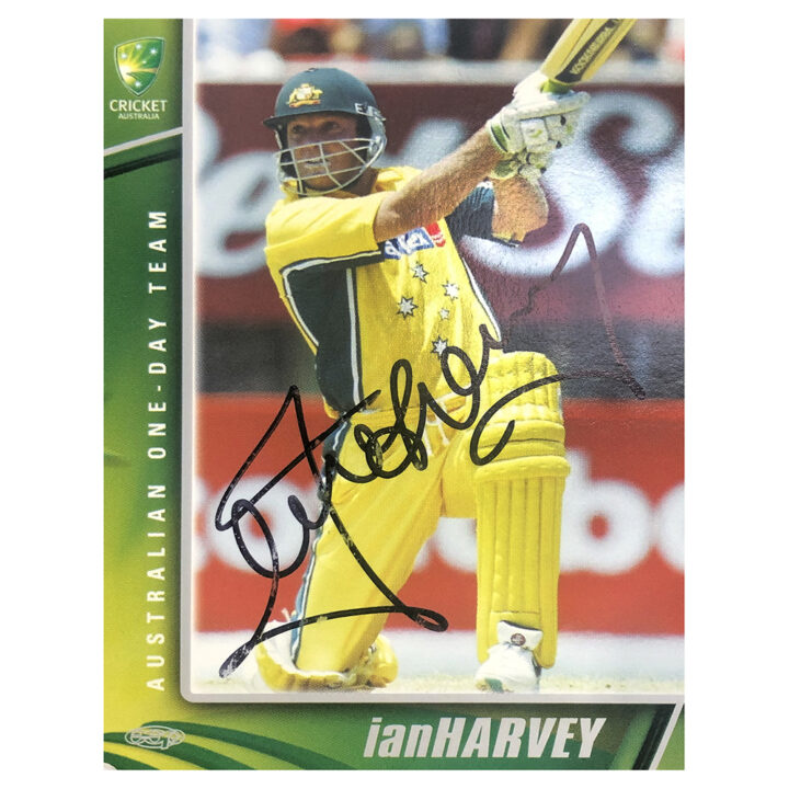 Signed Ian Harvey Trade Card - Australia One Day Team Autograph