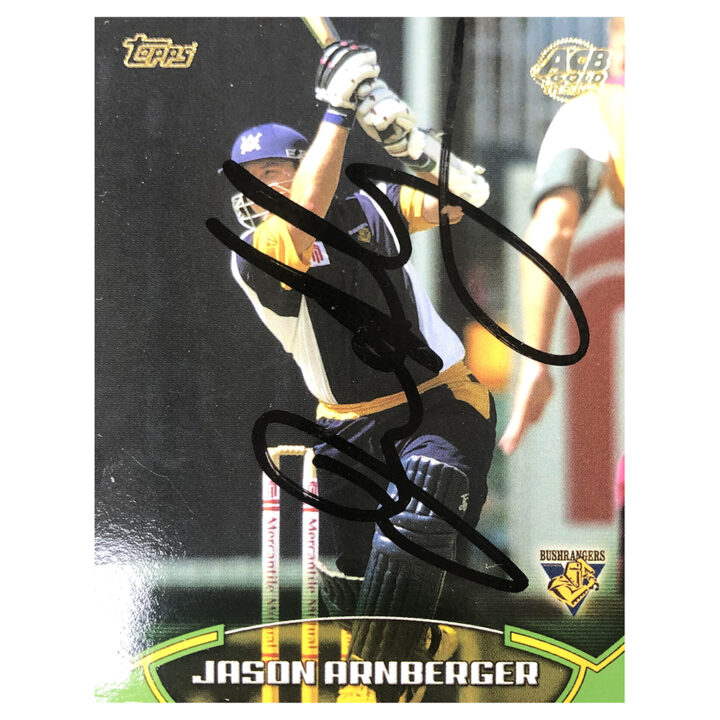 Signed Jason Arnberger Trading Card - Australia Topps Autograph