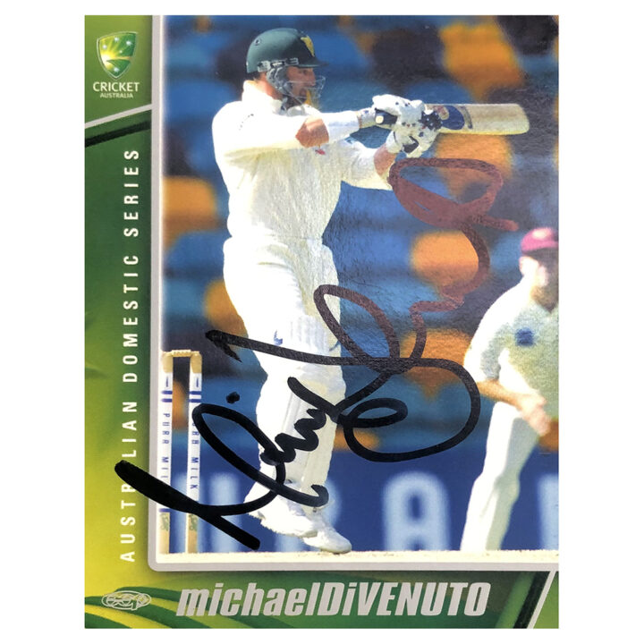Signed Michael Divenuto Trade Card - Australia Domestic Series Autograph