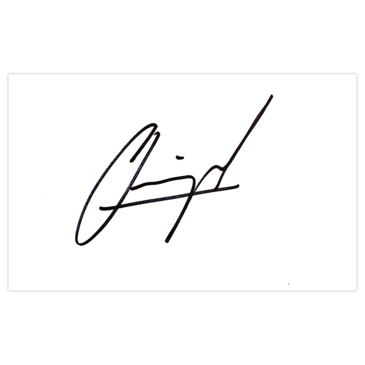 Signed Quique Sanchez Flores White Card – Watford Autograph
