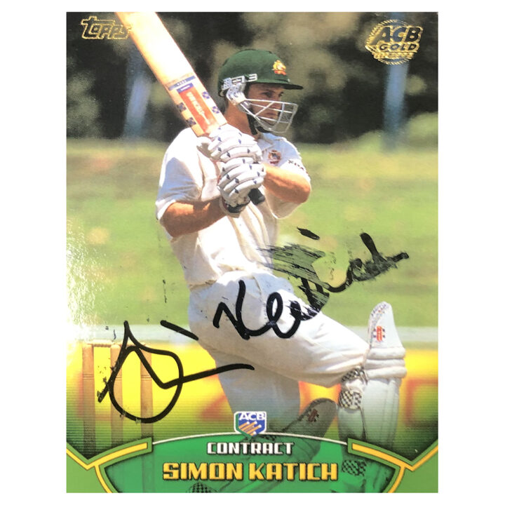 Signed Simon Katich Trading Card - Australia Contract Topps