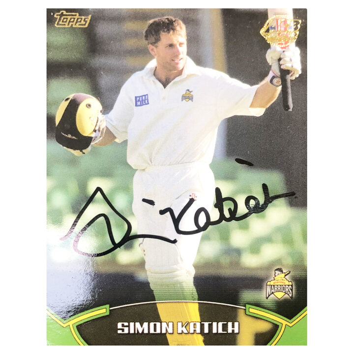 Signed Simon Katich Trading Card - Western Warriors Topps