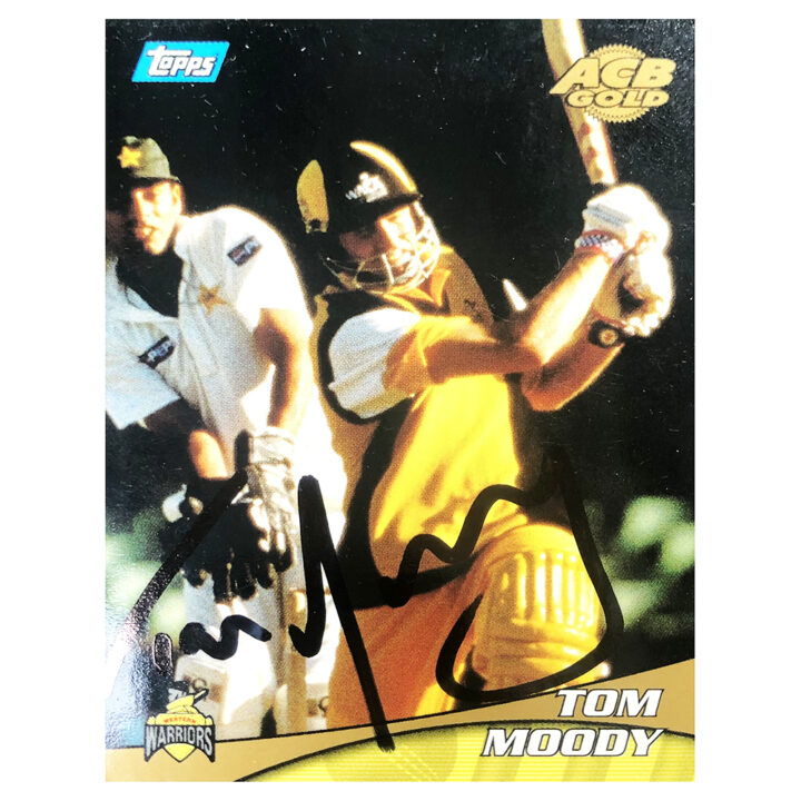 Signed Tom Moody Trading Card - Western Warriors Topps