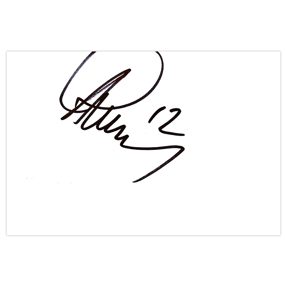 Signed Victor Wanyama White Card - Tottenham Hotspur Autograph