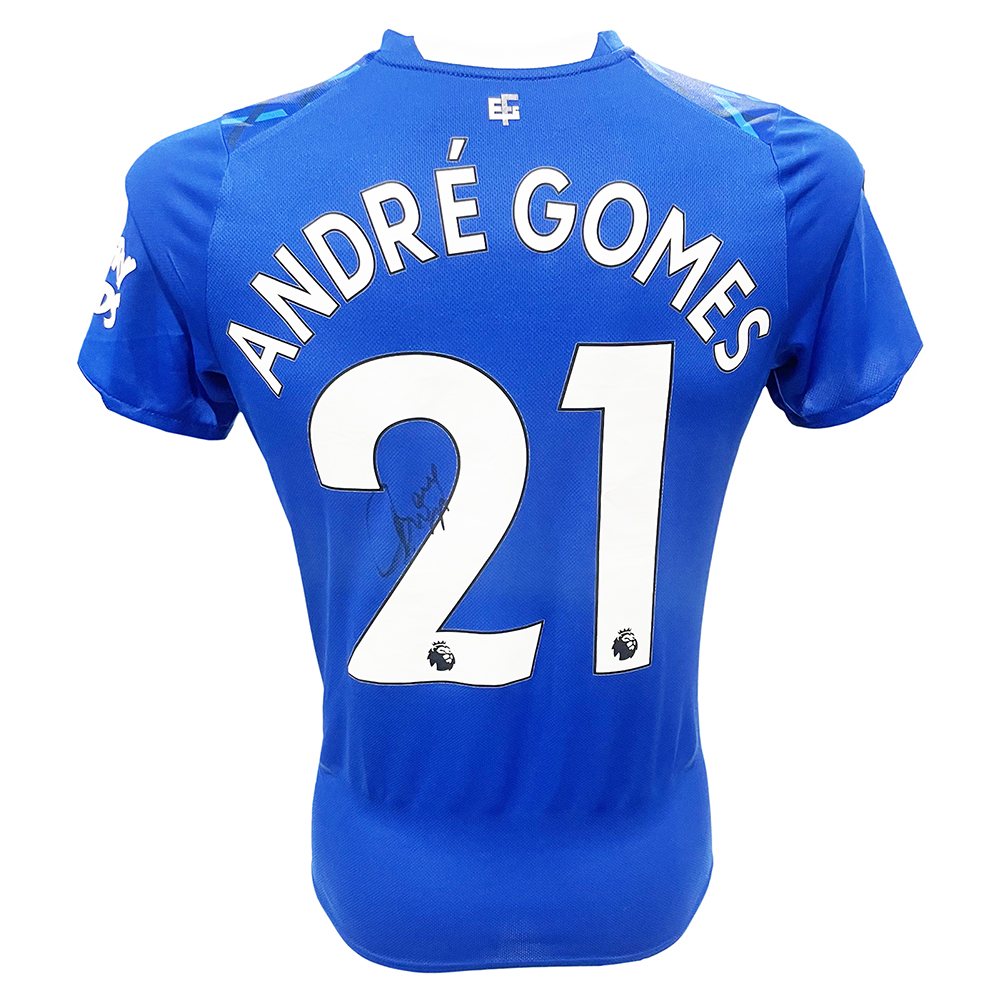 Signed Andre Gomes Shirt – Everton Icon Autograph +COA