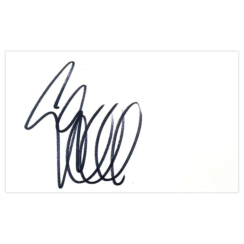 Signed Gary Caldwell White Card - Wigan Athletic Autograph