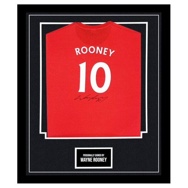 Framed Wayne Rooney Signed Shirt - Manchester United Icon Autograph