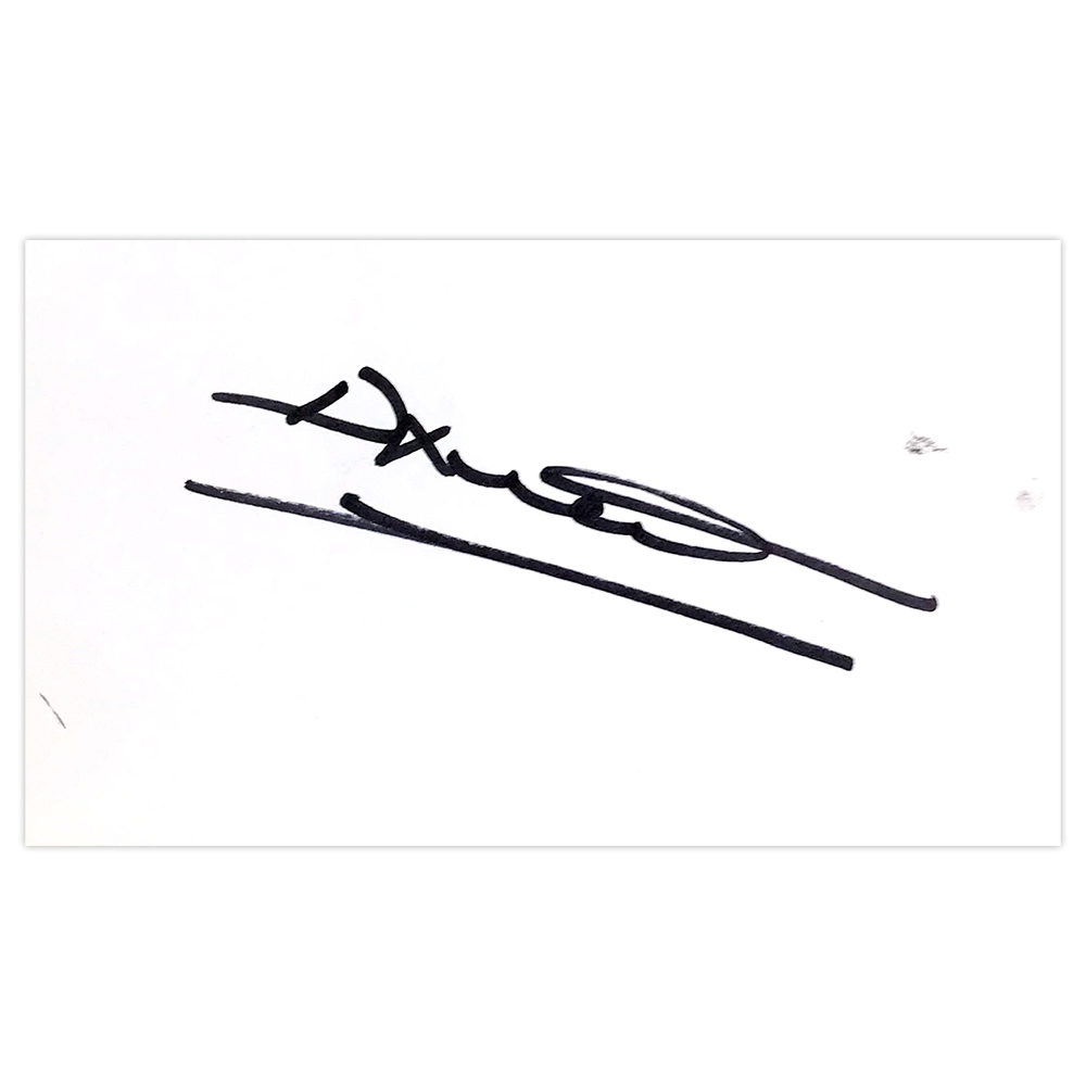 Signed Darren Gough White Card - England Cricket Autograph