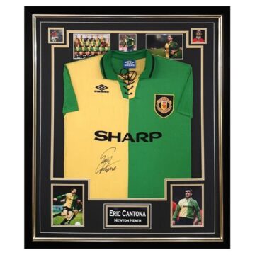 Signed Eric Cantona Jersey – Framed Manchester United Shirt