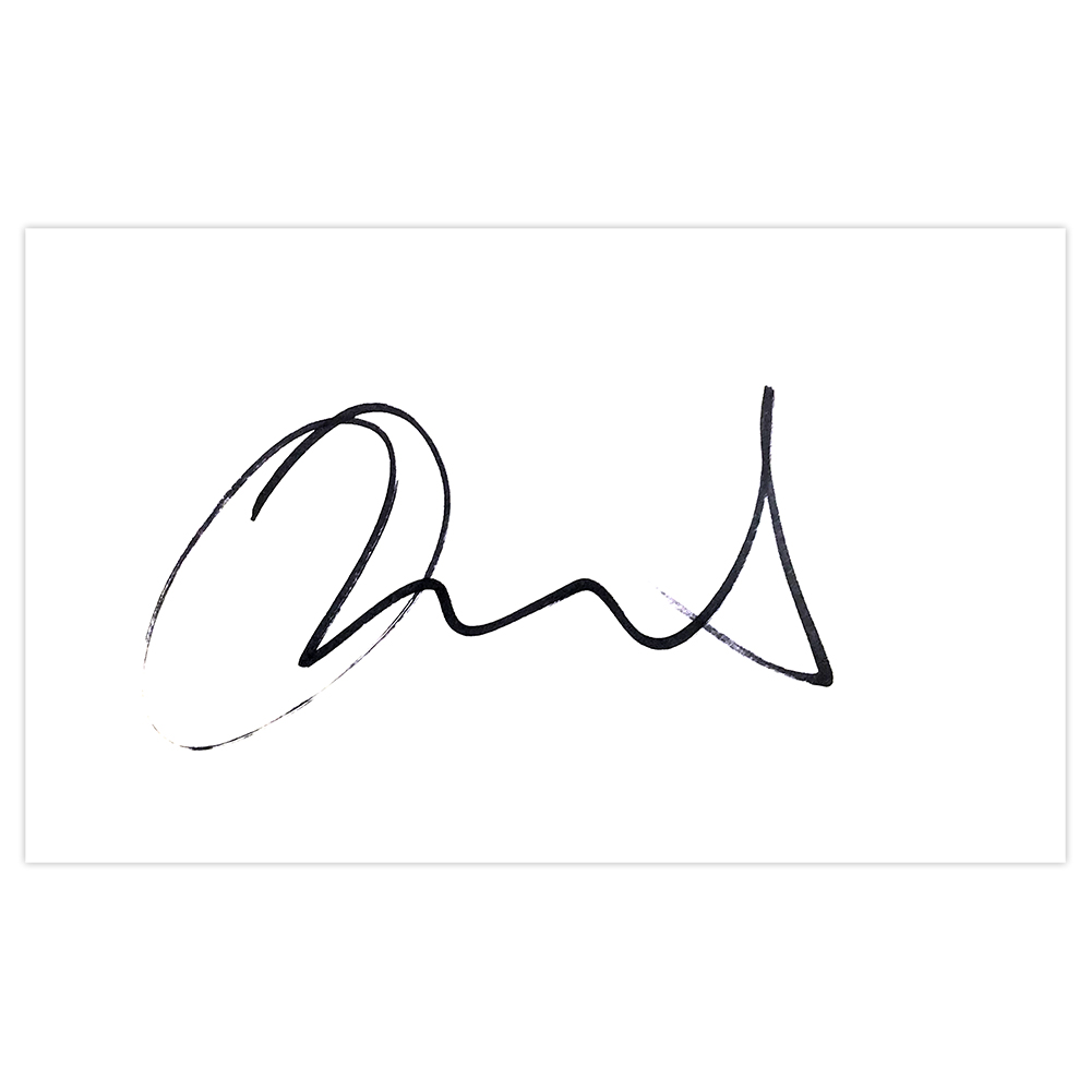 Signed Joleon Lescott White Card - Manchester City Autograph