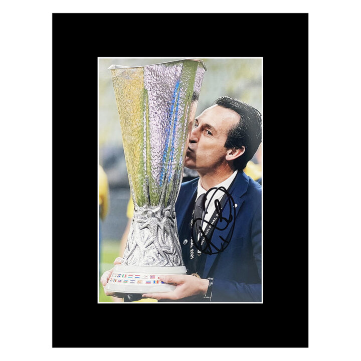 Signed Unai Emery Photo Display – Europa League Winner 2021