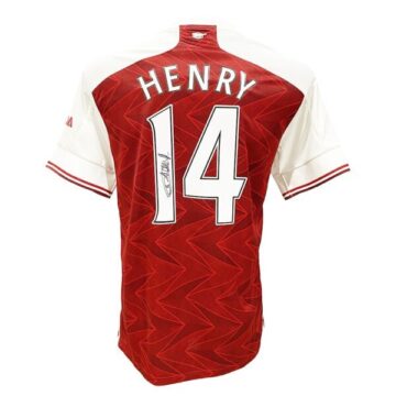 Autograph Thierry Henry Shirt - Arsenal FC Icon