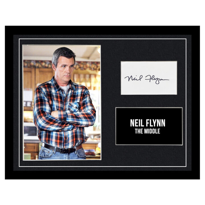 Signed Neil Flynn Framed Photo Display - The Middle Icon