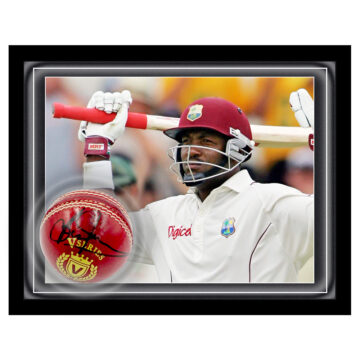 Signed Brian Lara Cricket Ball Framed Dome - West Indies Icon