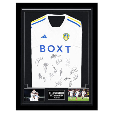 Signed Leeds United Framed Shirt - EFL Championship 202324