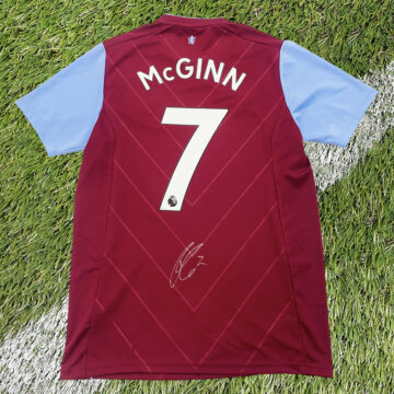 Signed John McGinn Shirt - Aston Villa F.C. Captain