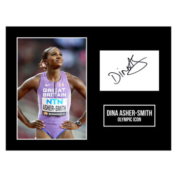 Signed Dina Asher-Smith Photo Display 16x12 - Olympic Icon