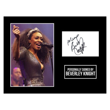 Signed Beverley Knight Photo Display 16x12 - Music Genuine Autograph