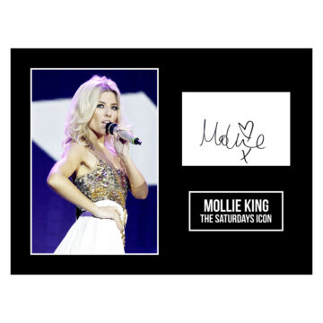 Signed Mollie King Photo Display 16x12 - The Saturdays Icon