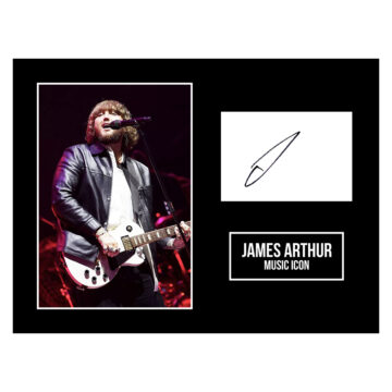 Signed James Arthur Photo Display 16x12 - Music Icon Autograph