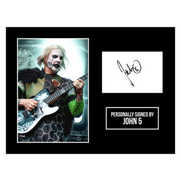 Signed John 5 Photo Display 16x12 - Music Genuine Autograph