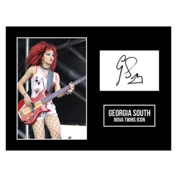 Signed Georgia South Photo Display 16x12 - Nova Twins Icon Autograph