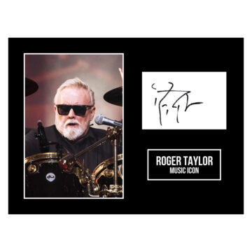 Signed Roger Taylor Photo Display 16x12 - Music Icon Autograph