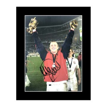 Signed Mike Tindall Photo Display 12x10 - Rugby World Cup Winner 2003