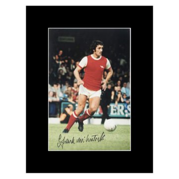 Signed Frank McLintock Photo Display 12x10 - Arsenal FC Autograph