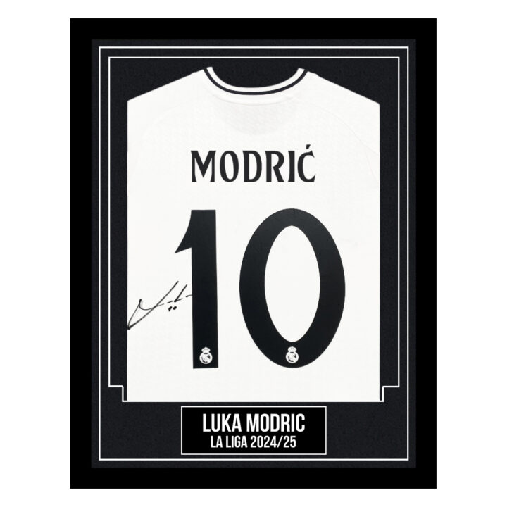 Luka Modric Signed Framed Shirt - La Liga 2024/25